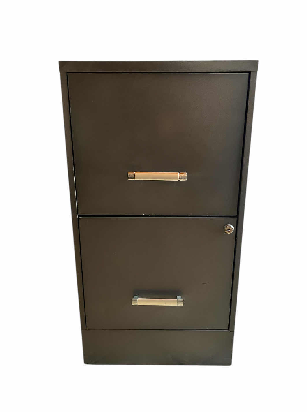 Photo 1 of GRAY METAL 2 DRAWER FILE CABINET 14.25” X 23” H27”