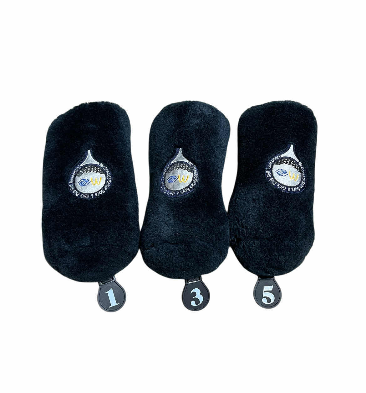 Photo 1 of ACER SERIES KEEL SOLE ADVANTAGE TOUR SERIES 3500 GRAPHITE GOLF DRIVERS 1, 3, 5 W GOLF CLUB SLEEVES (3)