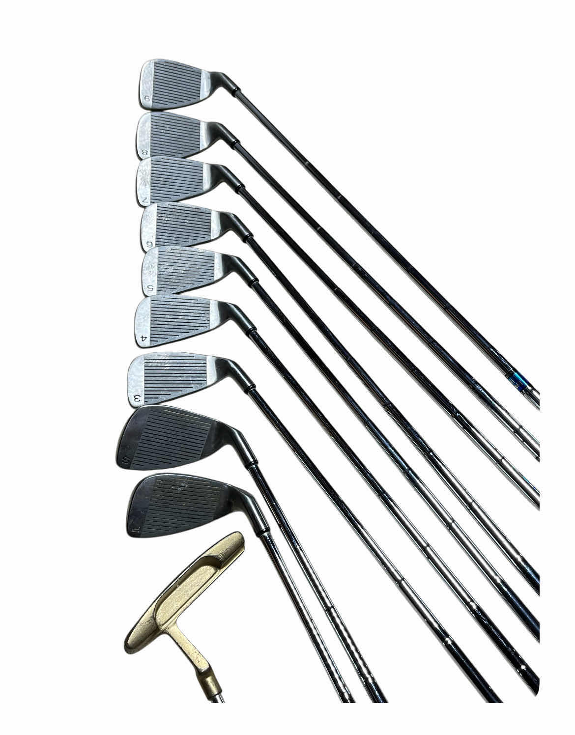 Photo 1 of ACER SERIES UNDER CUT SOLE DYNAMIC LITE GOLF CLUB SET-P, S, 3-9 IRONS W OLD MASTER PUTTER