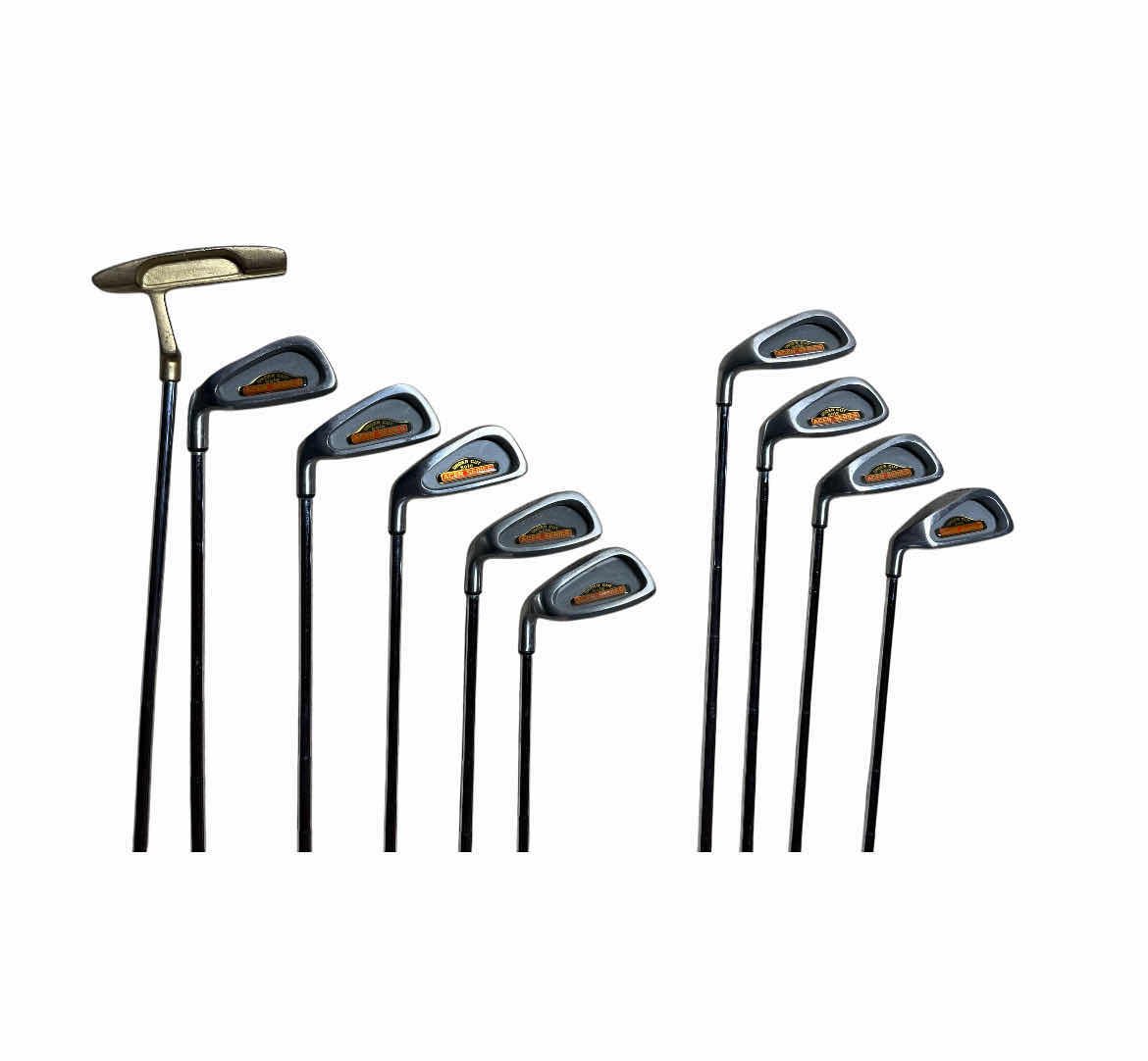 Photo 1 of ACER SERIES UNDER CUT SOLE DYNAMIC LITE GOLF CLUB SET-P, S, 3-9 IRONS W OLD MASTER PUTTER