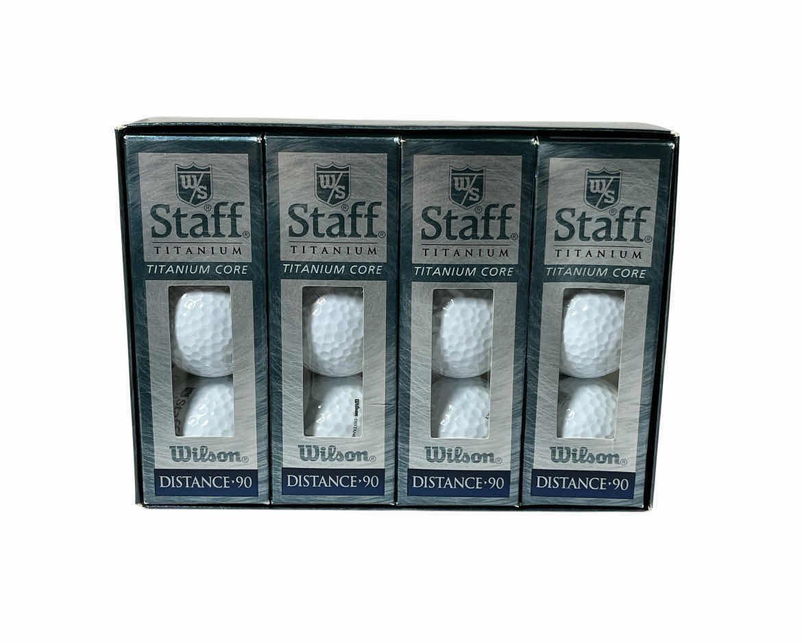 Photo 1 of NEW WILSON STAFF TITANIUM CORE GOLF BALLS (4 3-PACKS)