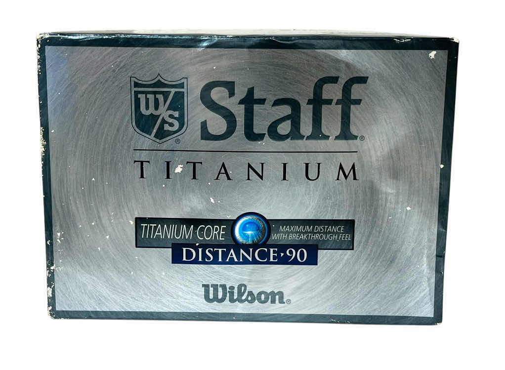 Photo 1 of NEW WILSON STAFF TITANIUM CORE GOLF BALLS (4 3-PACKS)