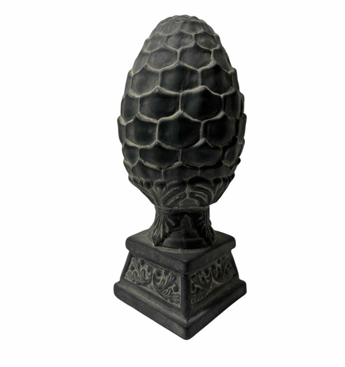 Photo 1 of AGED FINISH ARTICHOKE CERAMIC SCULPTURE DECOR 4” X 11”