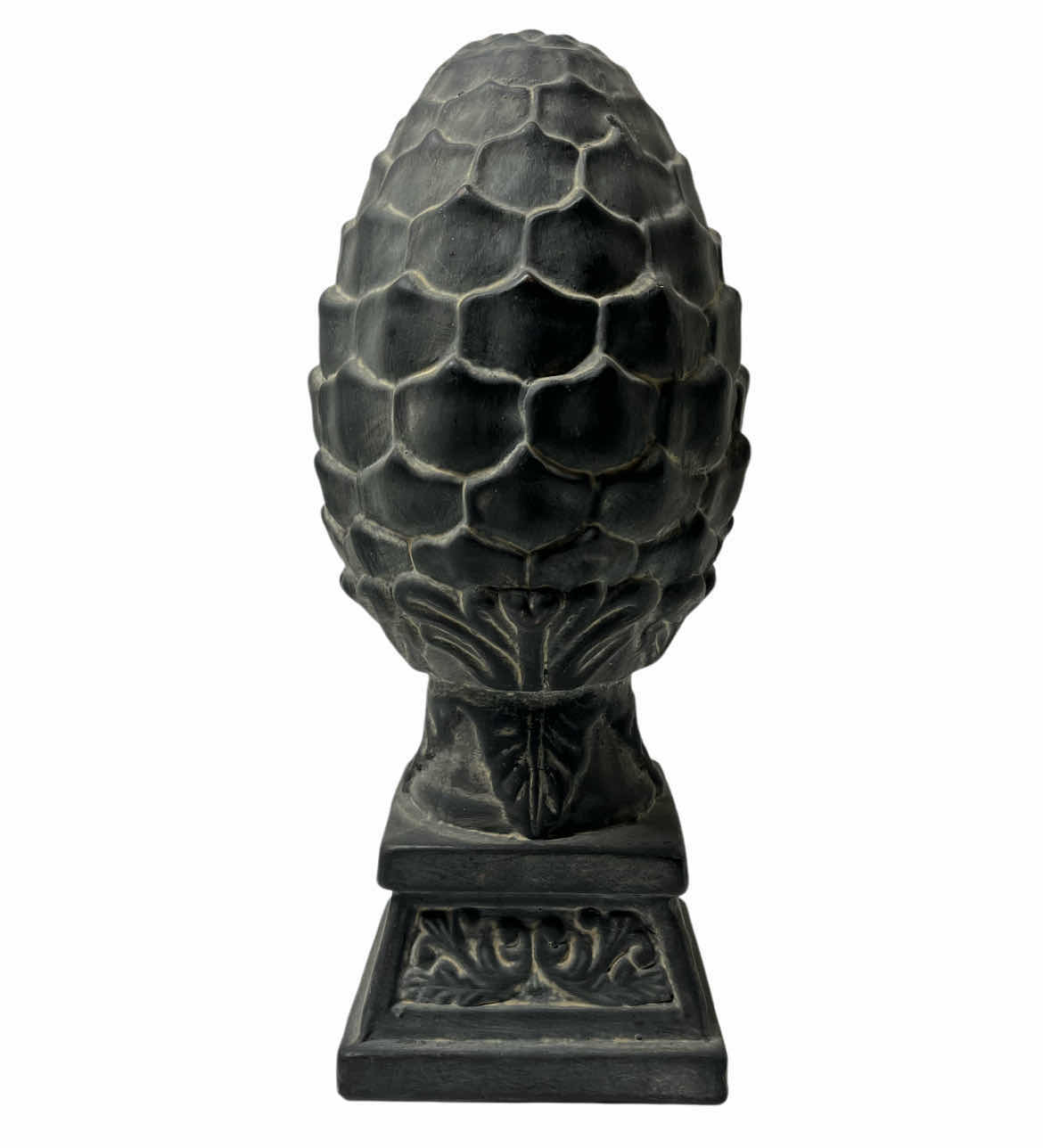 Photo 1 of AGED FINISH ARTICHOKE CERAMIC SCULPTURE DECOR 4” X 11”