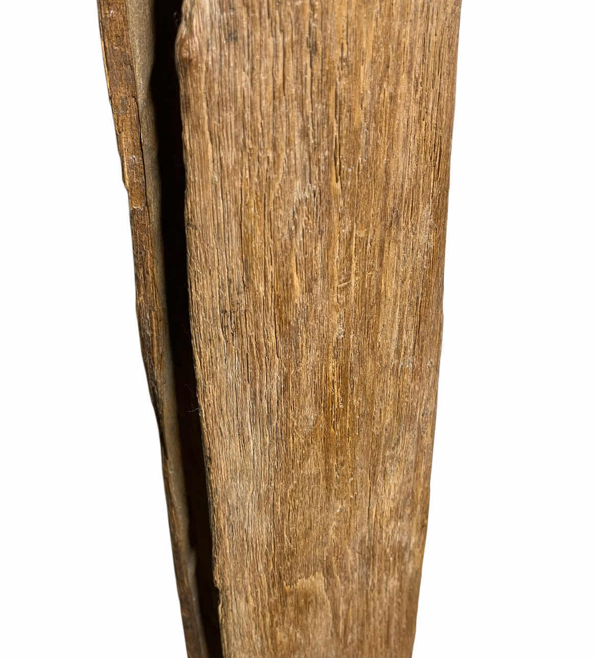 Photo 1 of PETRIFIED DRIFTWOOD SCULPTURE W IRON BASE 8” X 8” H74”