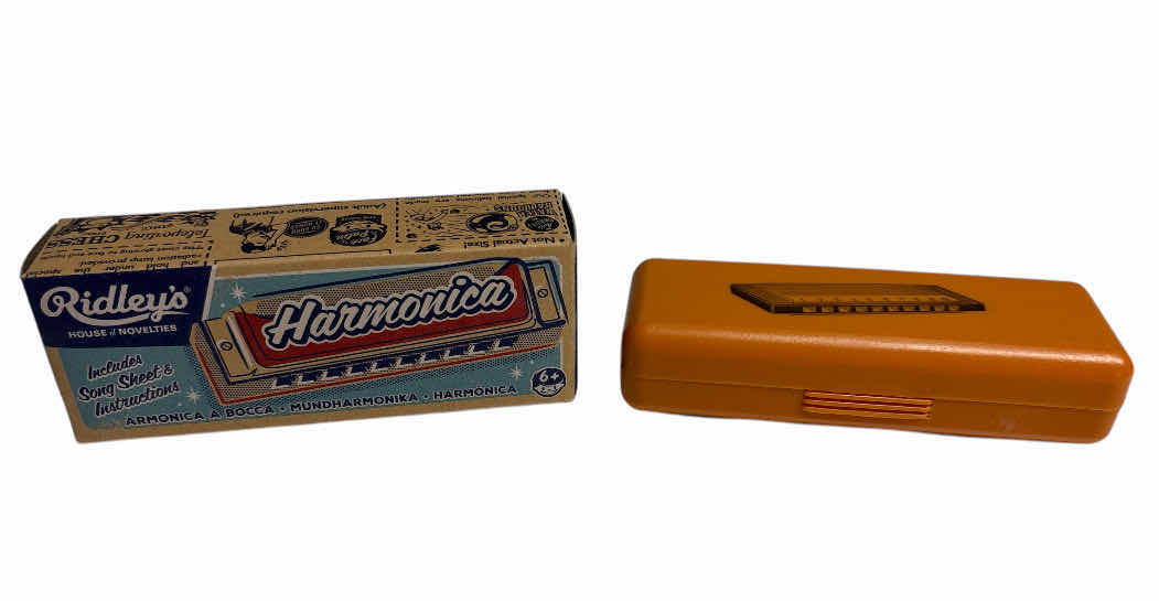 Photo 1 of 2-PACK RIDLEY’S HOUSE OF NOVELTIES HARMONICA (1 NEW IN BOX, 1 OUT OF BOX)