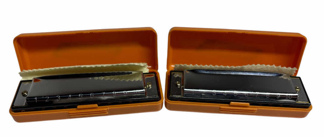 Photo 1 of 2-PACK RIDLEY’S HOUSE OF NOVELTIES HARMONICA (1 NEW IN BOX, 1 OUT OF BOX)
