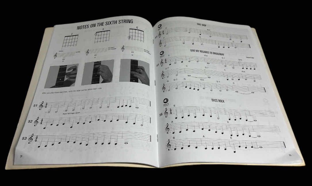 Photo 1 of HAL LEONARD GUITAR METHOD, BOOK 1 & CD INCLUDED (2ND EDITION) & BRANDON PRESS 96-PAGE STANDARD WIREBOUND MANUSCRIPT PAPER