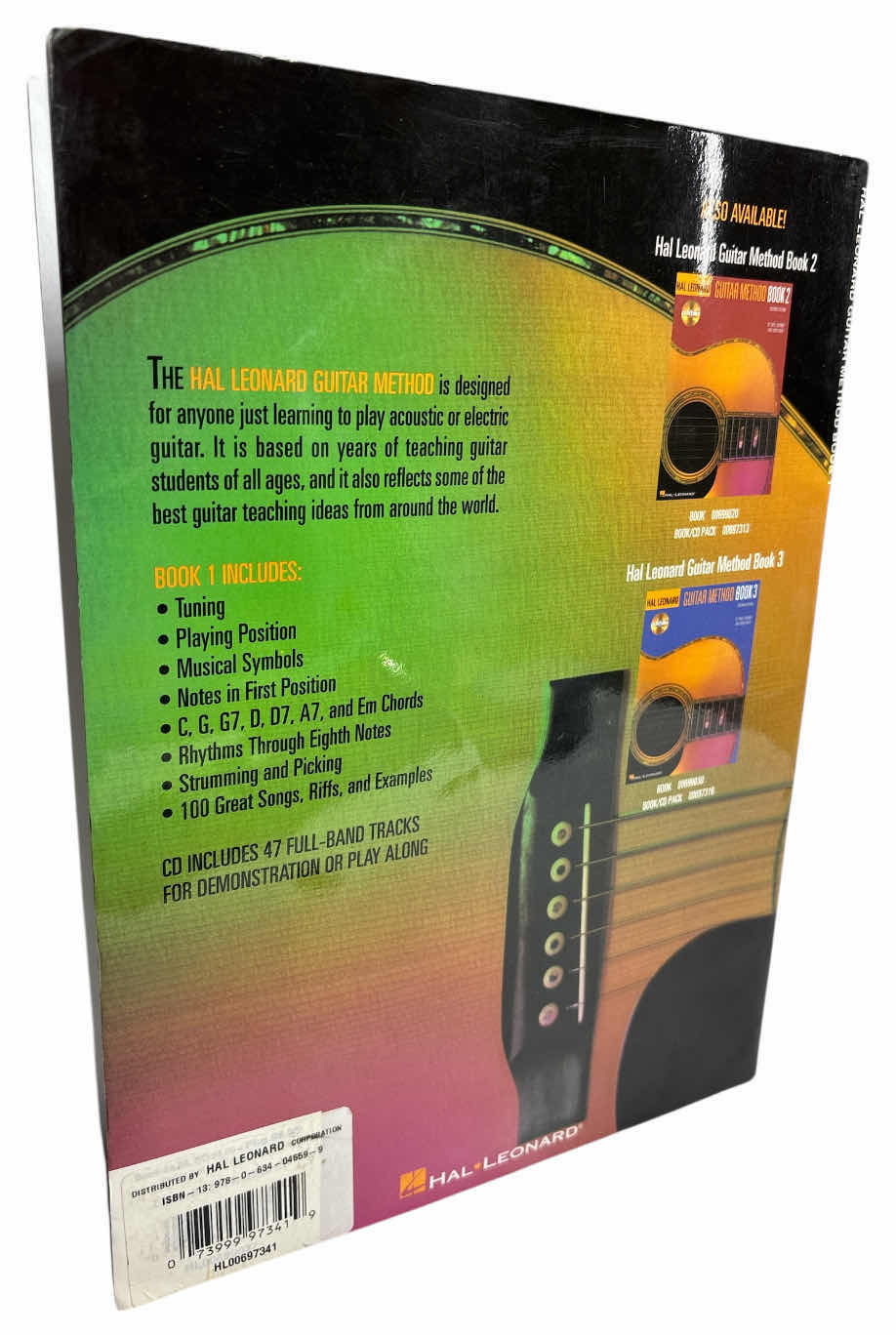 Photo 1 of HAL LEONARD GUITAR METHOD, BOOK 1 & CD INCLUDED (2ND EDITION) & BRANDON PRESS 96-PAGE STANDARD WIREBOUND MANUSCRIPT PAPER