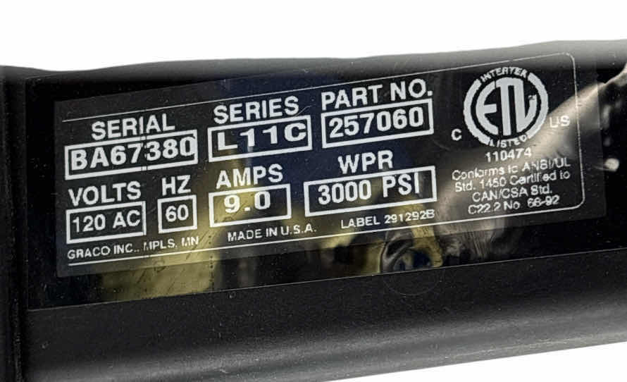 Photo 5 of GRACO MAGNUM LTS15 ELECTRIC STATIONARY AIRLESS PAINT SPRAYER (257060)