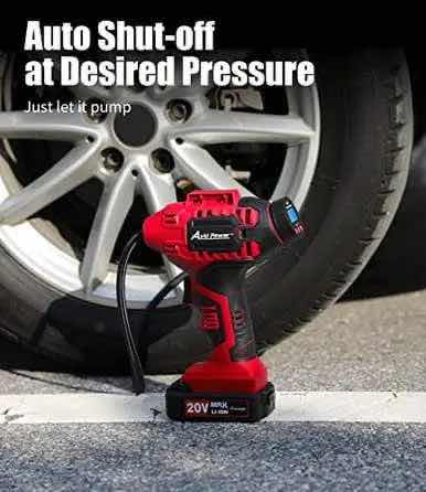 Photo 1 of NEW AVID POWER 20V AUTOMATIC CORDLESS TIRE INFLATOR W CARRYING BAG (MODEL: ACAP110D)