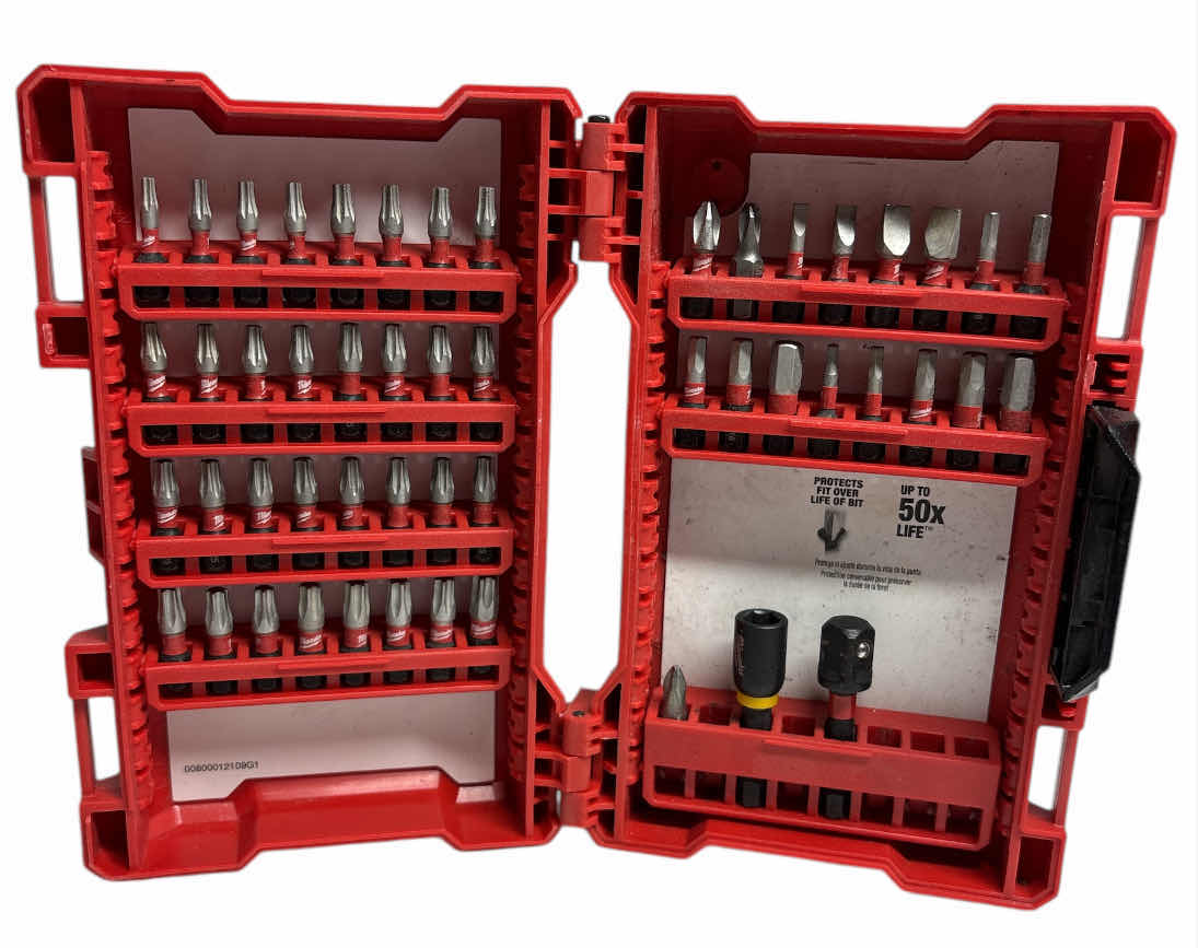 Photo 2 of MILWAUKEE SHOCKWAVE IMPACT DUTY SCREWDRIVER 51 PC BIT SET & TITANIUM TWIST DRILL BIT 12 PC SET