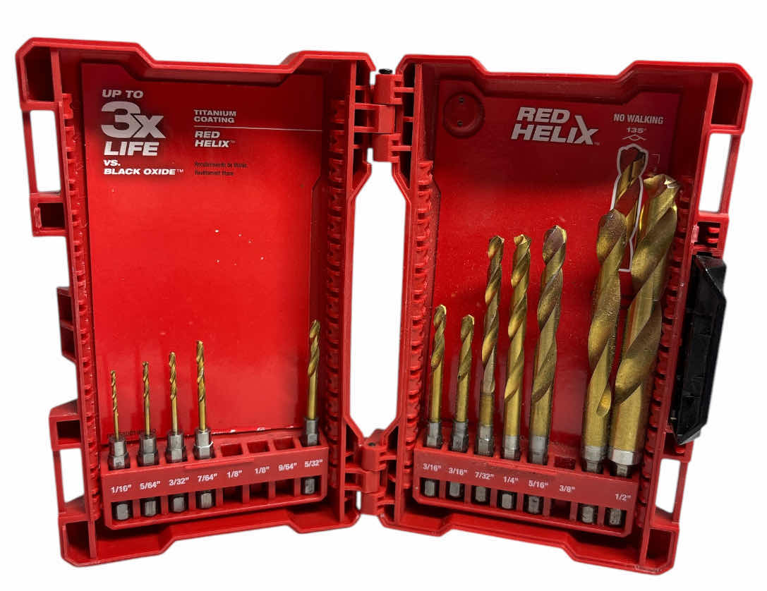 Photo 3 of MILWAUKEE SHOCKWAVE IMPACT DUTY SCREWDRIVER 51 PC BIT SET & TITANIUM TWIST DRILL BIT 12 PC SET