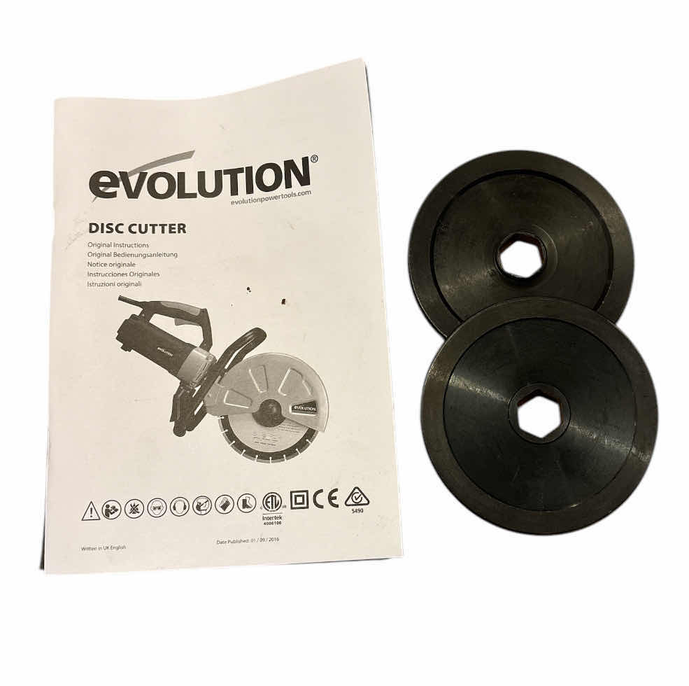 Photo 1 of EVOLUTION 12” (305mm) ELECTRIC DISC CUTTER; CUTS CONCRETE, STONE, BRICK (100-DISCCUT1)