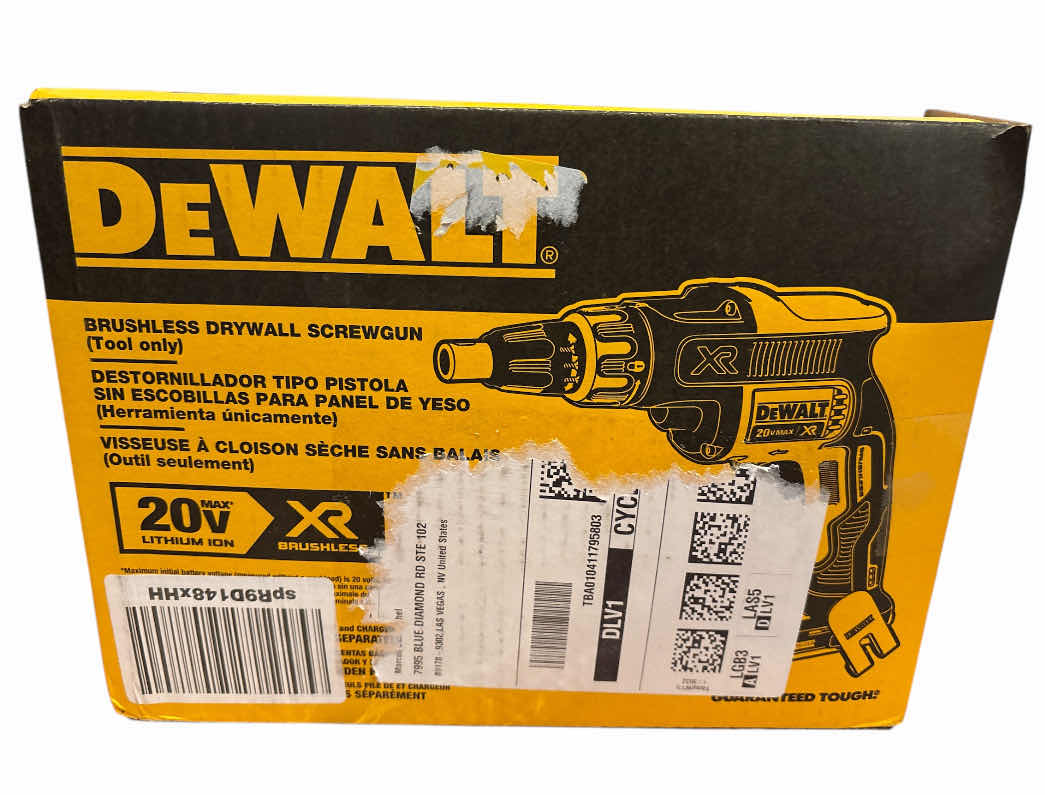 Photo 1 of DEWALT BRUSHLESS DRYWALL SCREWGUN; TOOL ONLY (DCF620B)