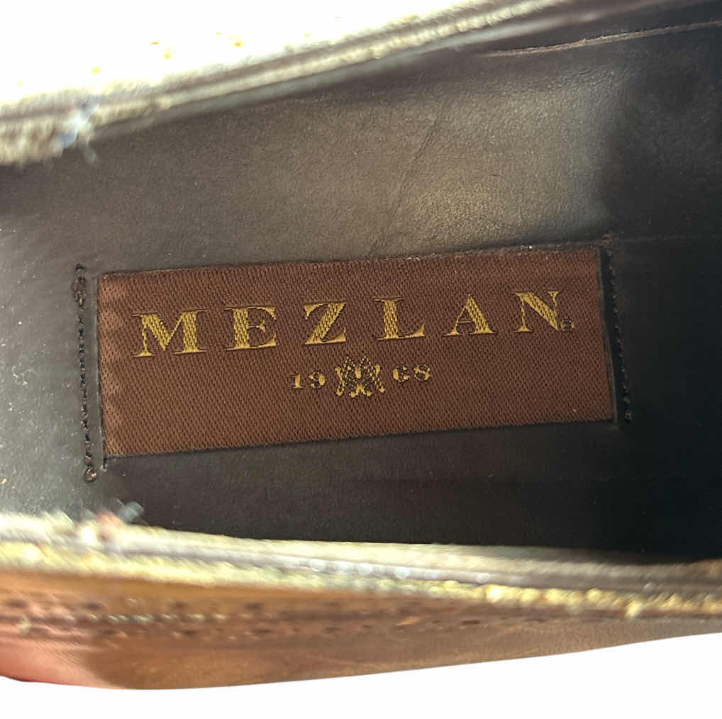 Photo 1 of MENS MEZLAN TASSO WING TIP DERBY DRESS SHOES- CHESTNUT (SIZE 12)