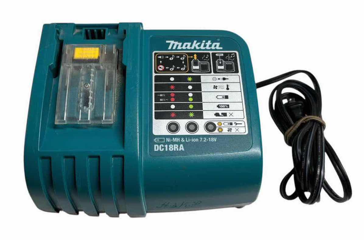 Photo 1 of MAKITA 120V FAST CHARGER, Ni-MH & Li-ion 7.2-18V (DC18RA)