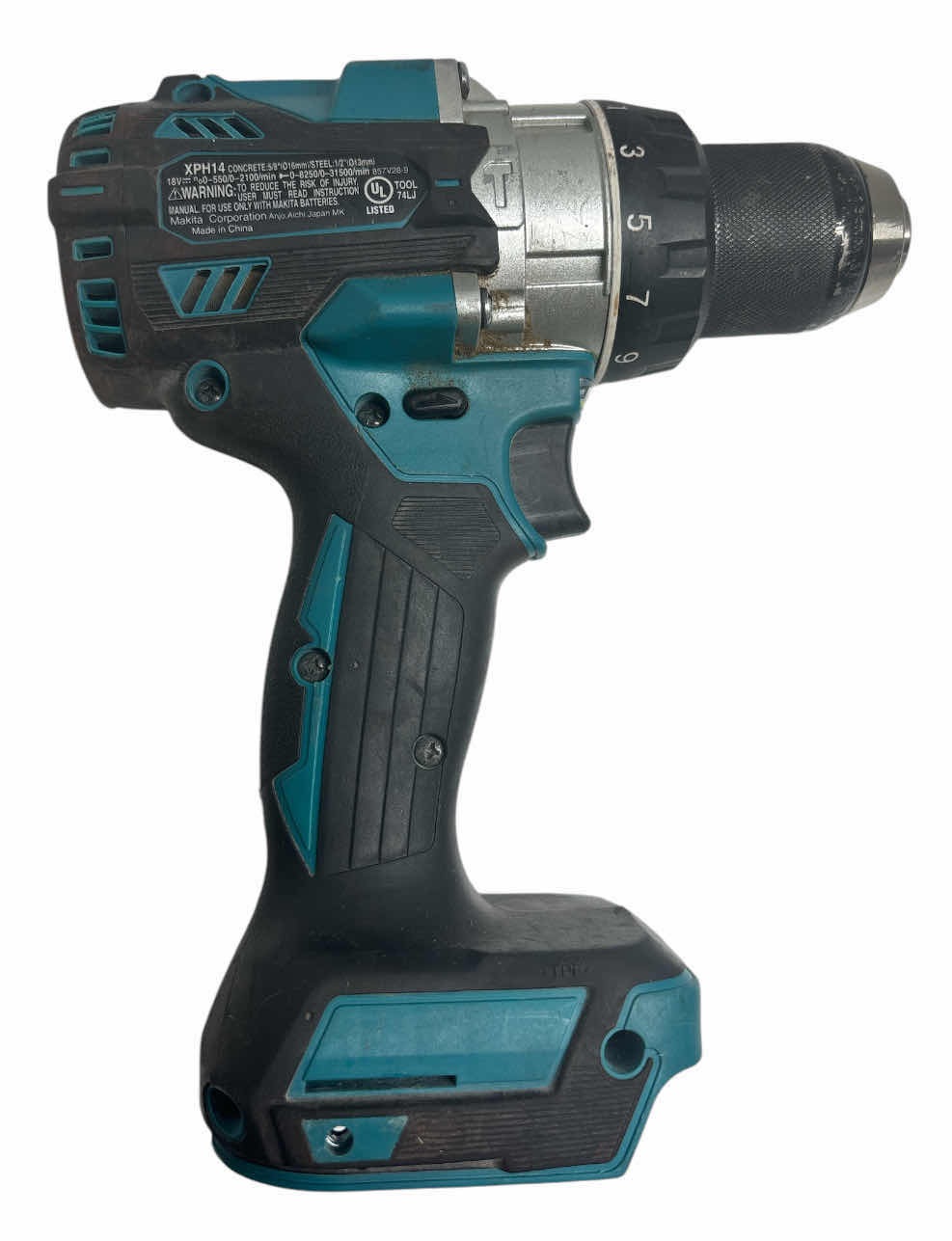Photo 1 of MAKITA 18V LXT LITHIUM-ION BRUSHLESS CORDLESS 1/2” HAMMER DRIVER-DRILL, TOOL ONLY (XPH14)