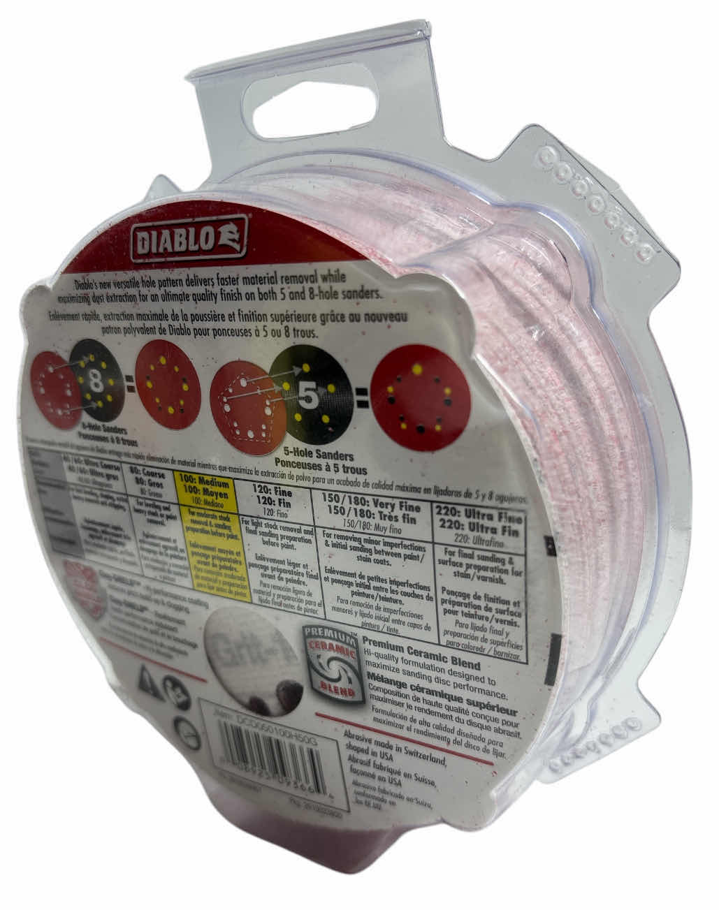 Photo 1 of NEW DIABLO 5” MEDIUM COARSE FINISH 100 GRIT PSA RANDOM ORBITAL SAND PAPER DISCS FOR WOOD/METAL/PLASTIC (50 PACK)