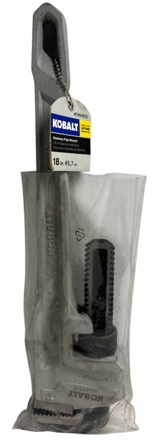 Photo 1 of NEW KOBALT 18” ALUMINUM PIPE WRENCH (#0464650)