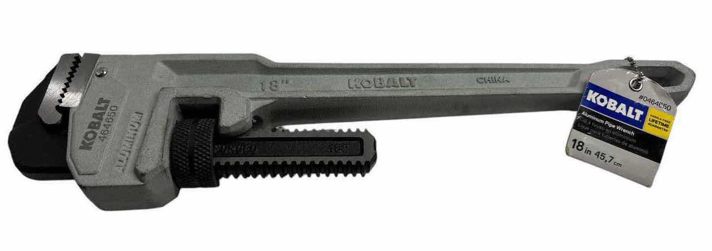 Photo 1 of NEW KOBALT 18” ALUMINUM PIPE WRENCH (#0464650)