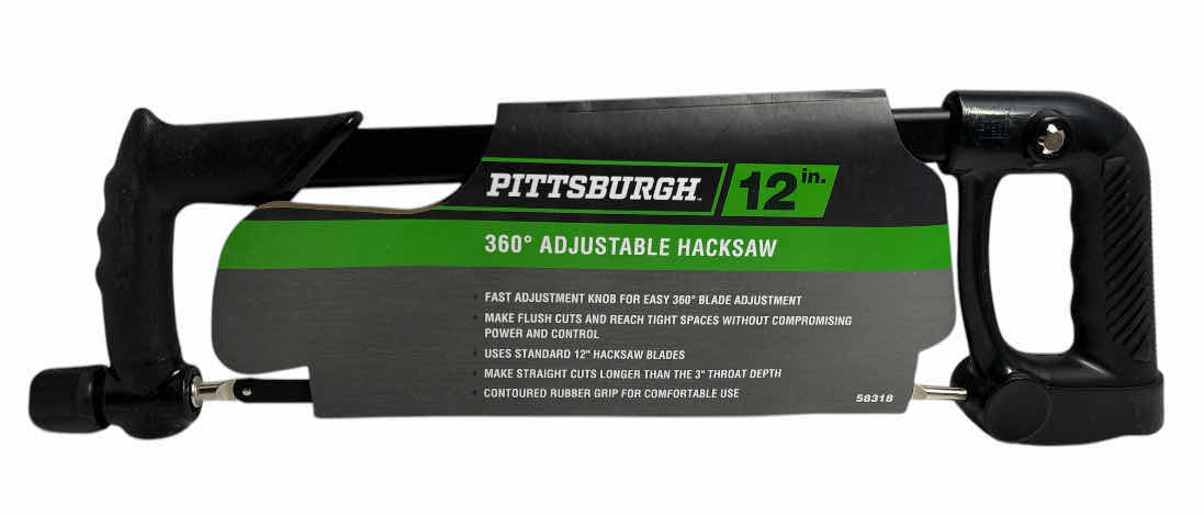 Photo 1 of NEW PITTSBURGH 12” 360* ADJUSTABLE HACKSAW (58318)