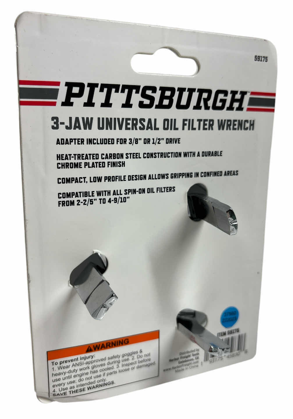 Photo 1 of NEW PITTSBURGH 3-JAW UNIVERSAL OIL FILTER WRENCH (59175)