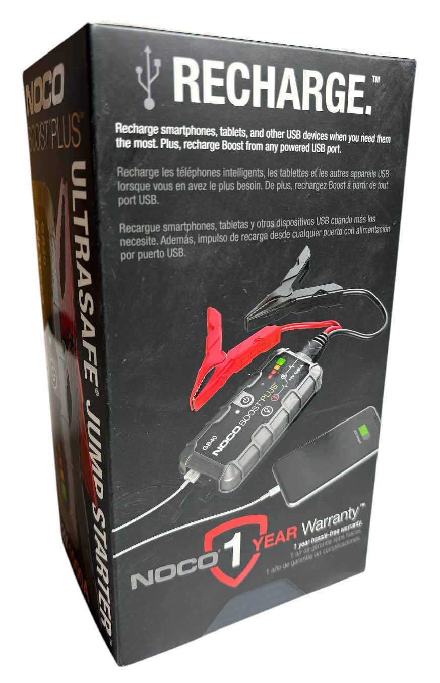Photo 1 of NOCO BOOST PLUS ULTRASAFE JUMP STARTER 12V 1000A (GB40)