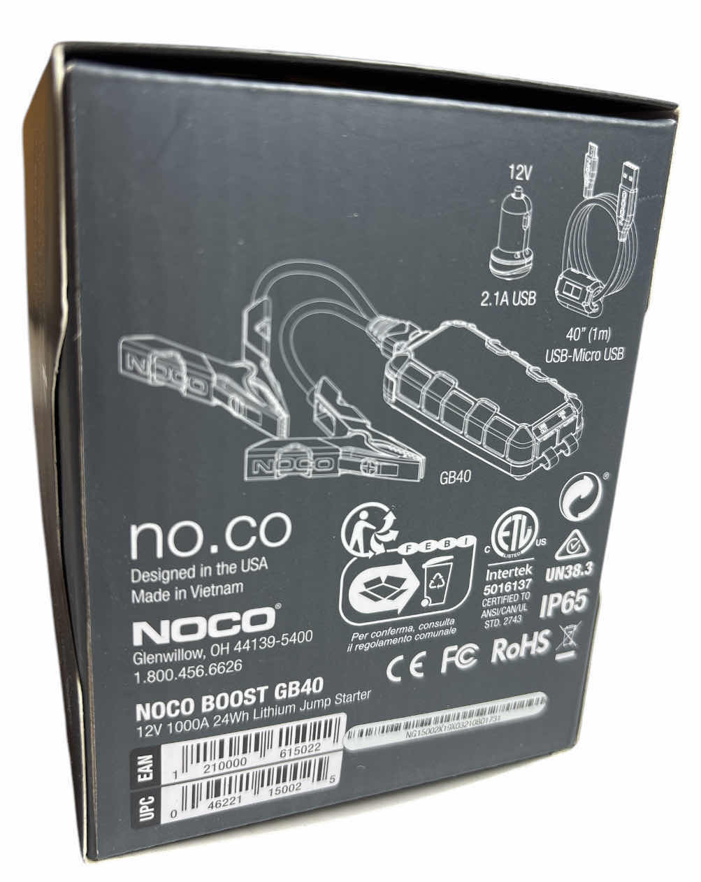 Photo 1 of NOCO BOOST PLUS ULTRASAFE JUMP STARTER 12V 1000A (GB40)