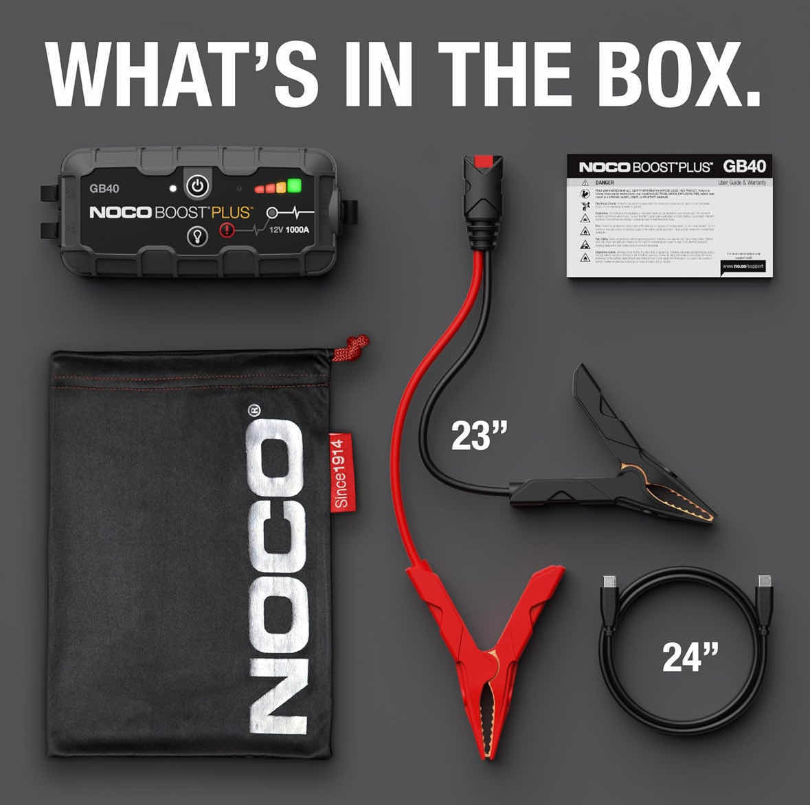Photo 1 of NOCO BOOST PLUS ULTRASAFE JUMP STARTER 12V 1000A (GB40)