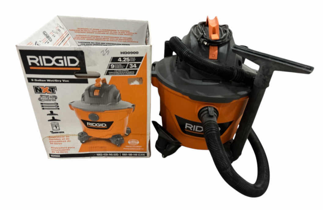 Photo 1 of RIDGID 9 GALLON WET/DRY VAC (HD0900)