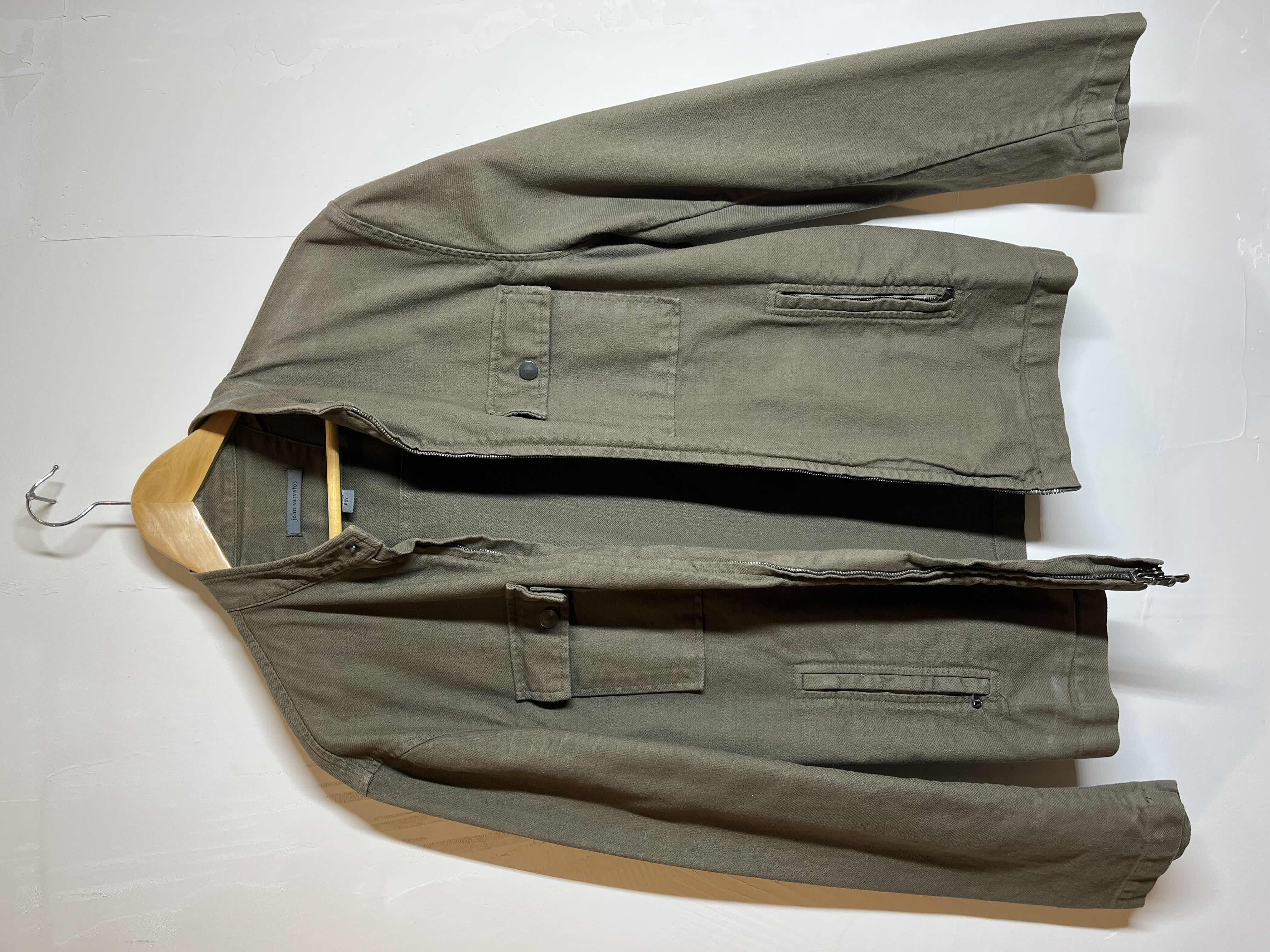 Photo 1 of JOHN VARVATOS OLIVE GREEN CARGO JACKET MENS SIZE M