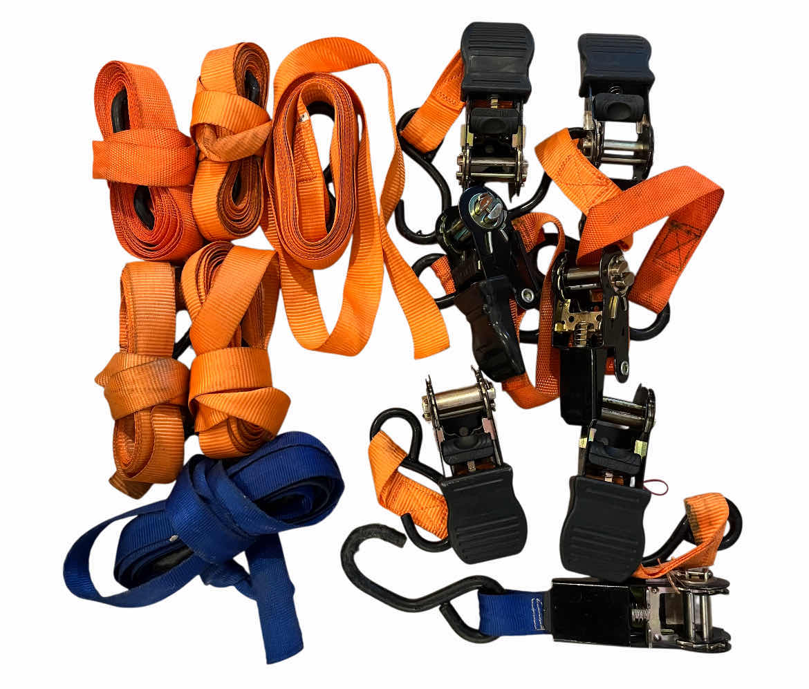 Photo 1 of HERCULES TOOL BAG W ROPE BUNDLES (10) & RATCHET TIE DOWNS (6)