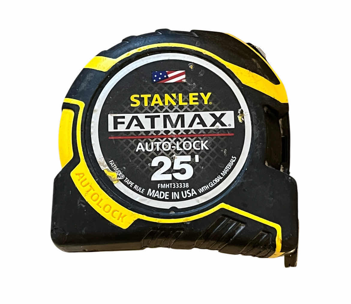 Photo 1 of STANLEY FAT MAX 25’ & KOMELON CONTRACTOR 25’ W IRONMARK 30’ MEASURING TAPE