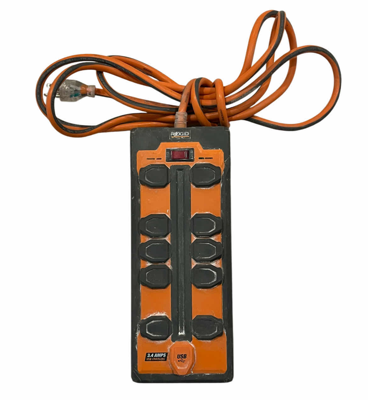 Photo 1 of RIDGID 10-OUTLET/USB SURGE PROTECTOR MODEL 36007