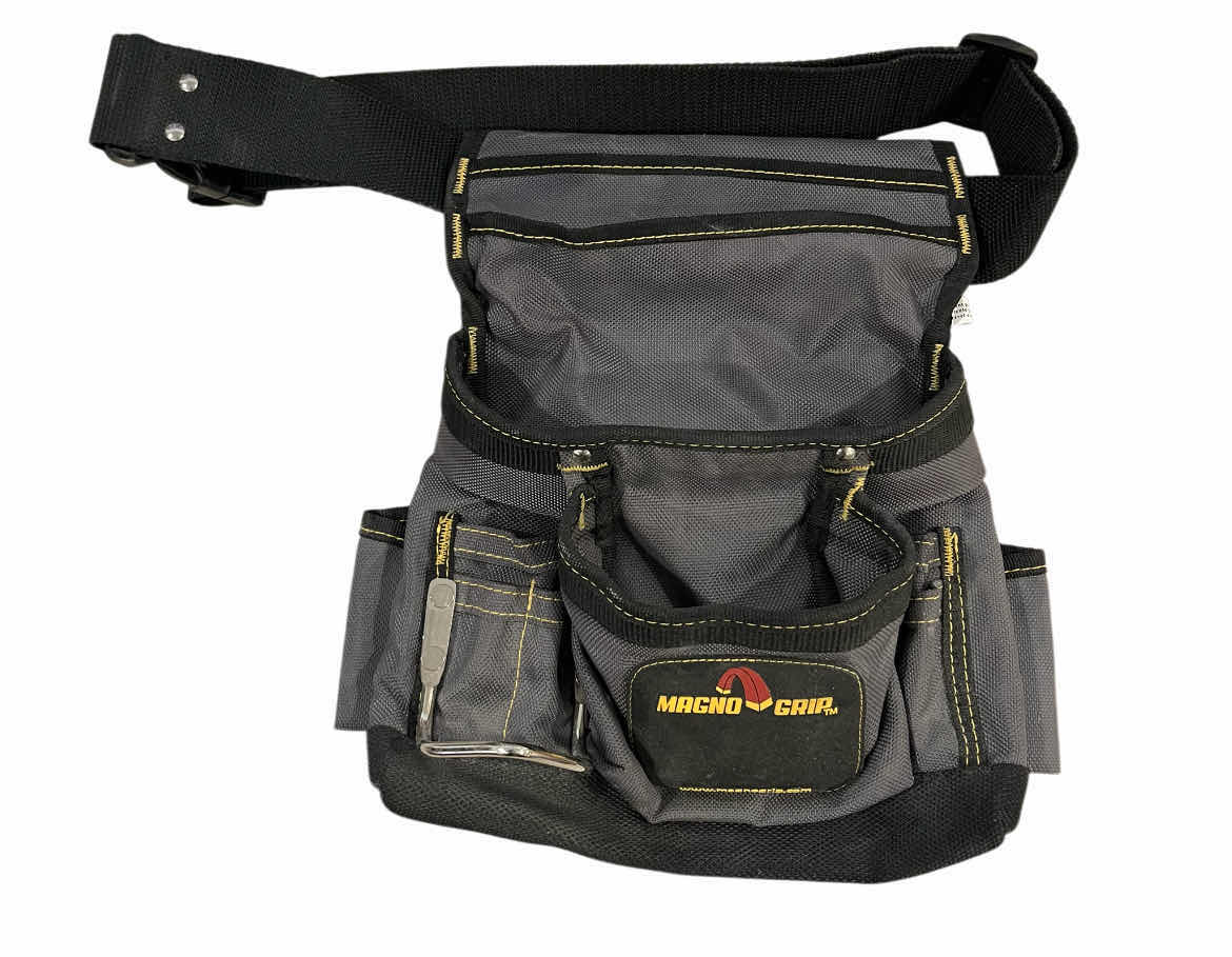 Photo 1 of CUSTOM LEATHER CRAFT TOOL BELTS (2) W MAGNO GRIP TOOL BELT