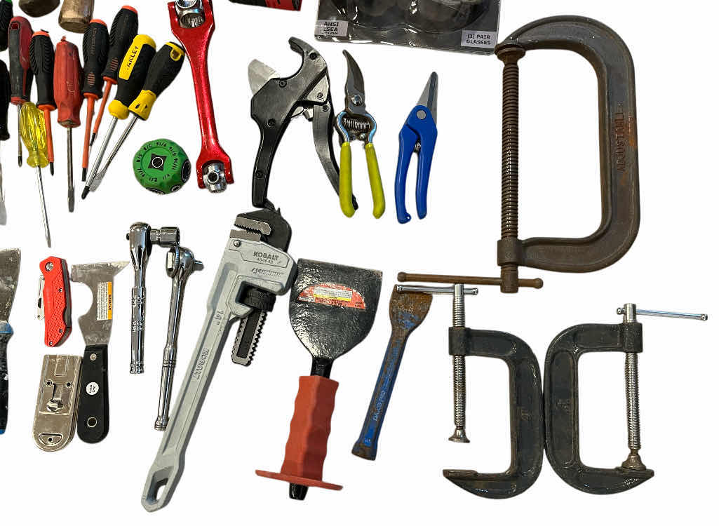 Photo 1 of DEWALT TOOL BAG W VARIOUS PURPOSE TOOLS (APPROX 40 TOOLS)