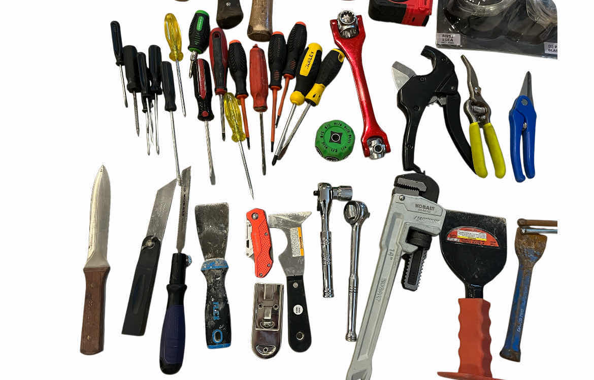 Photo 1 of DEWALT TOOL BAG W VARIOUS PURPOSE TOOLS (APPROX 40 TOOLS)