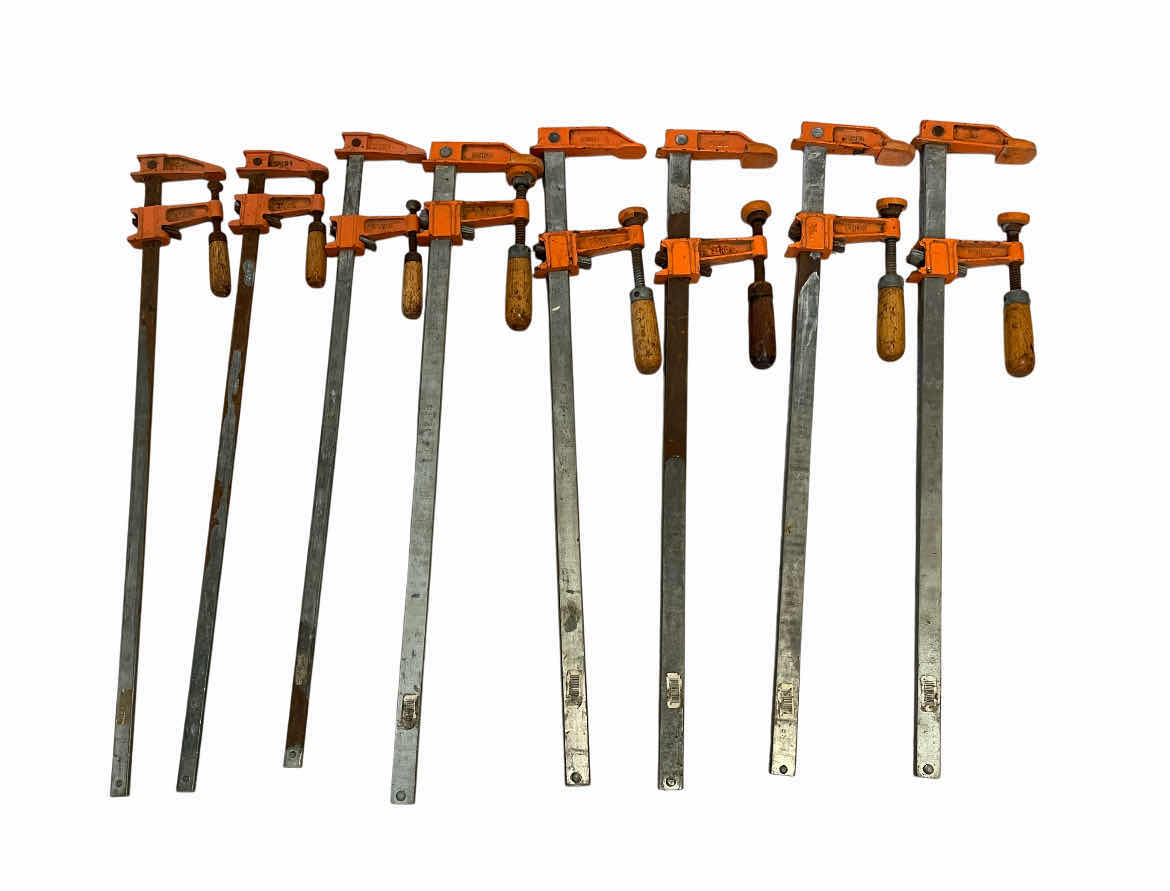 Photo 1 of JORGENSEN WOOD & METAL WORKING BAR CLAMPS (8) H28”-29”
