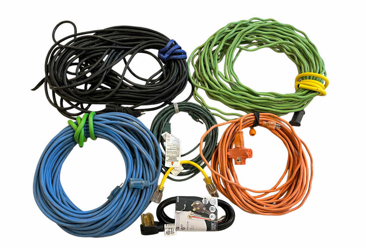 Photo 1 of EXTENSION CORDS- VARIOUS LENGTHS (7)