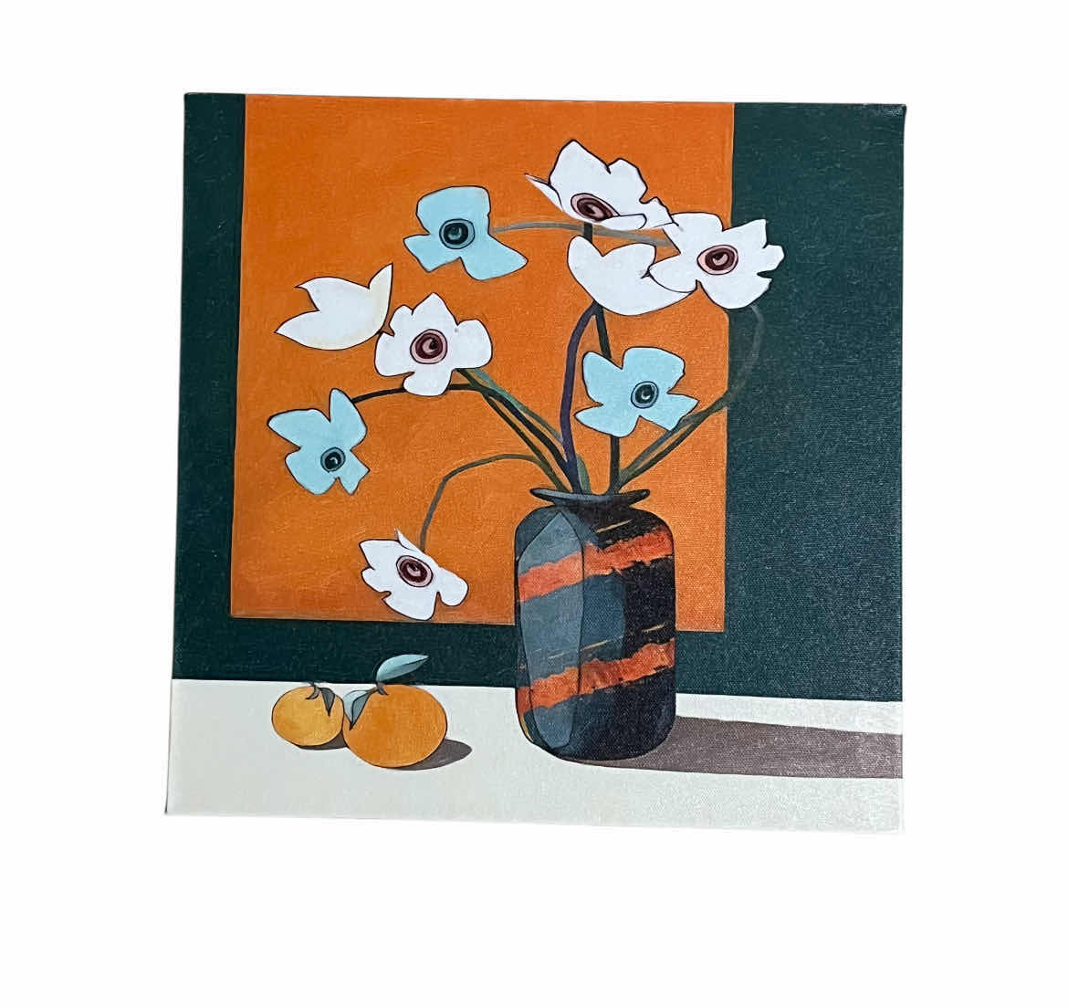 Photo 2 of ABSTRACT CANVAS PRINT ARTWORK (4) 12” X 12”