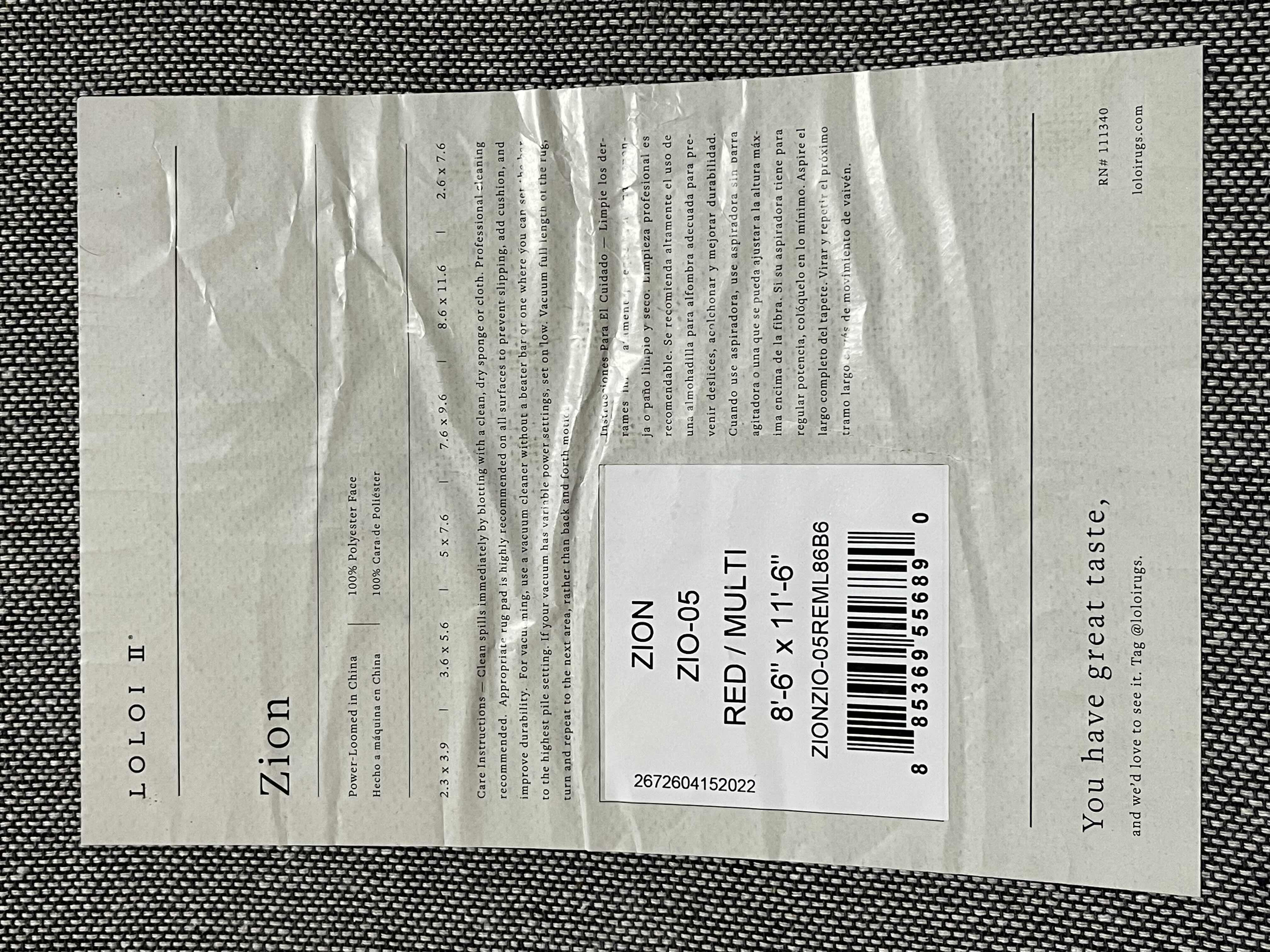 Photo 1 of LOLOI II ZION RED/MULTI SOUTHWESTERN TRIBAL AREA RUG 8.6’ X 11.6’