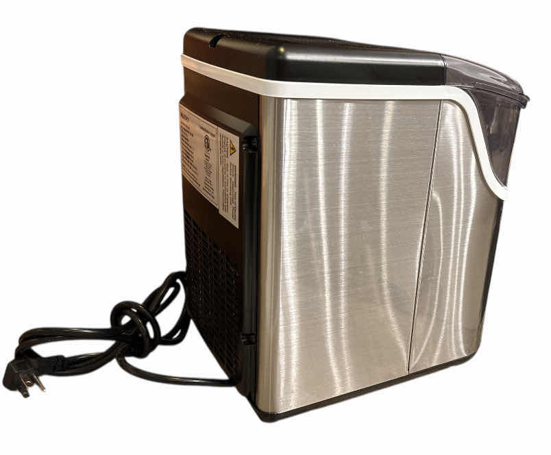 Photo 1 of AGLUCKY COUNTERTOP NUGGET ICE MAKER, 35 LBS/24H, STAINLESS STEEL SILVER (MODEL HZB-15NB/S)