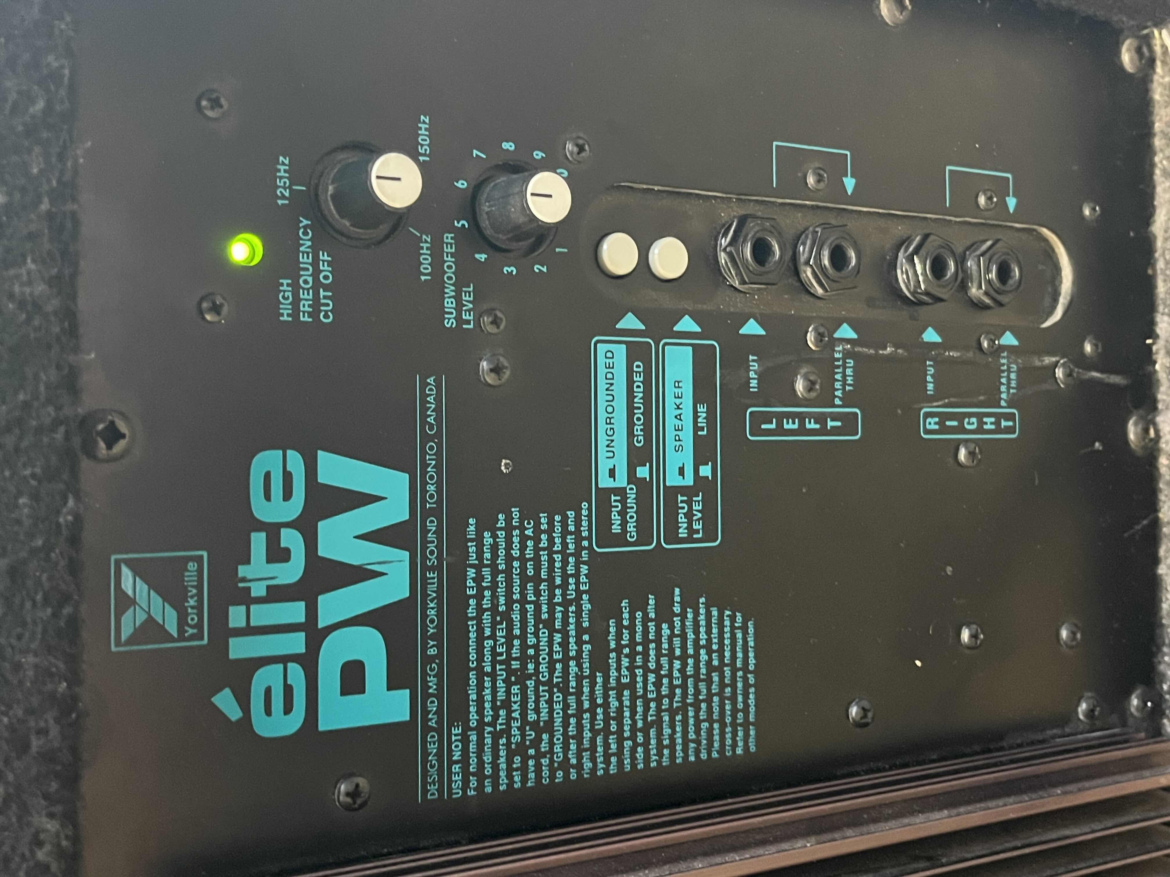 Photo 1 of YORKVILLE ELITE 720WATT POWERED SUBWOOFER PW