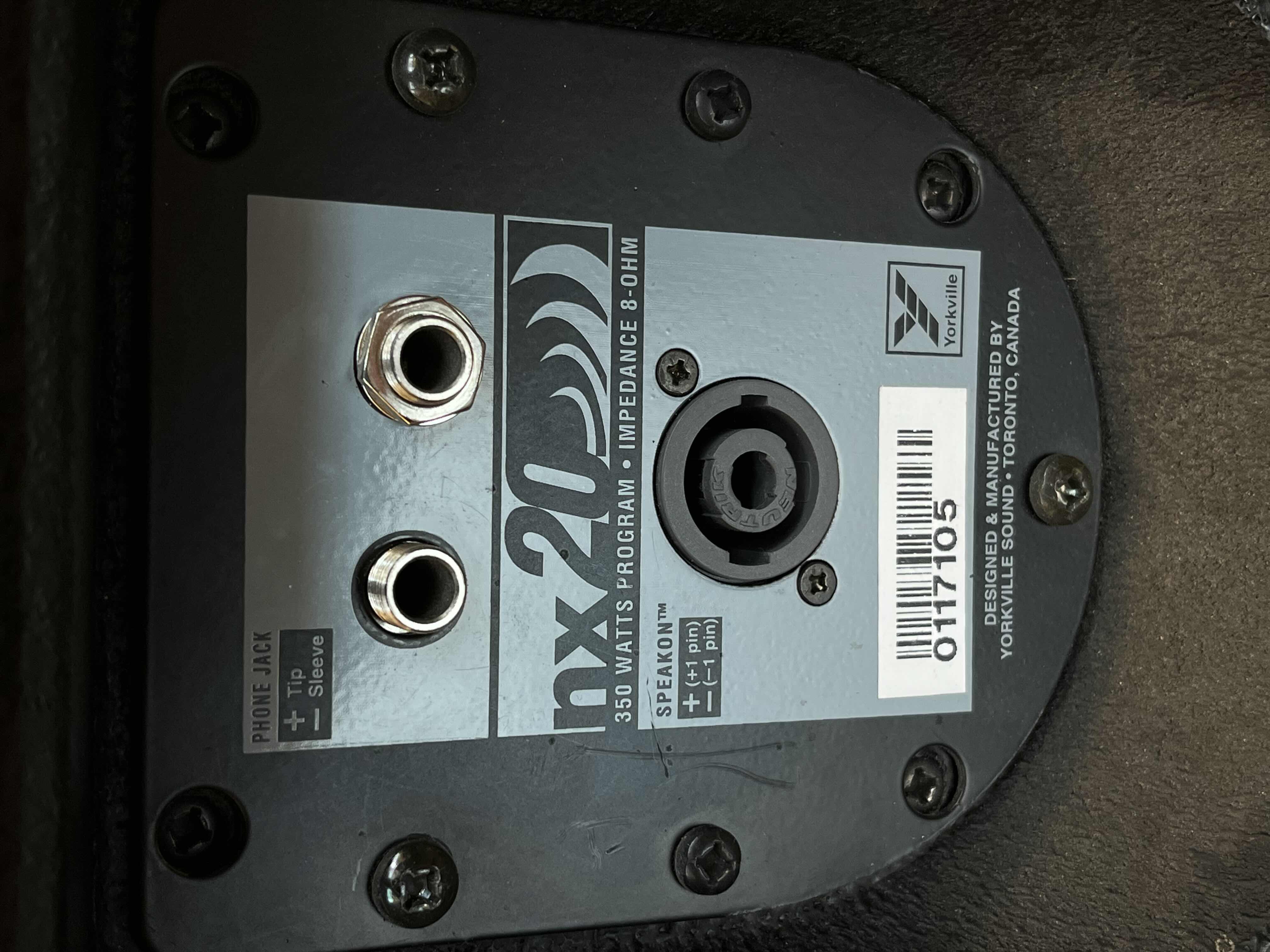 Photo 1 of YORKVILLE 350WATT SPEAKER NX20