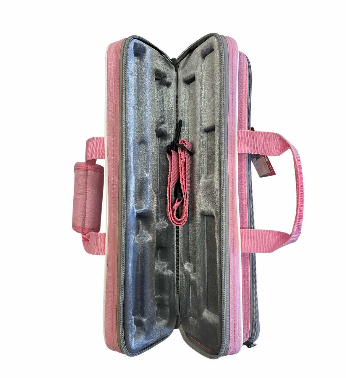 Photo 1 of KACES POLYFOAM BUTTERFLY PINK FLUTE GIG BAG