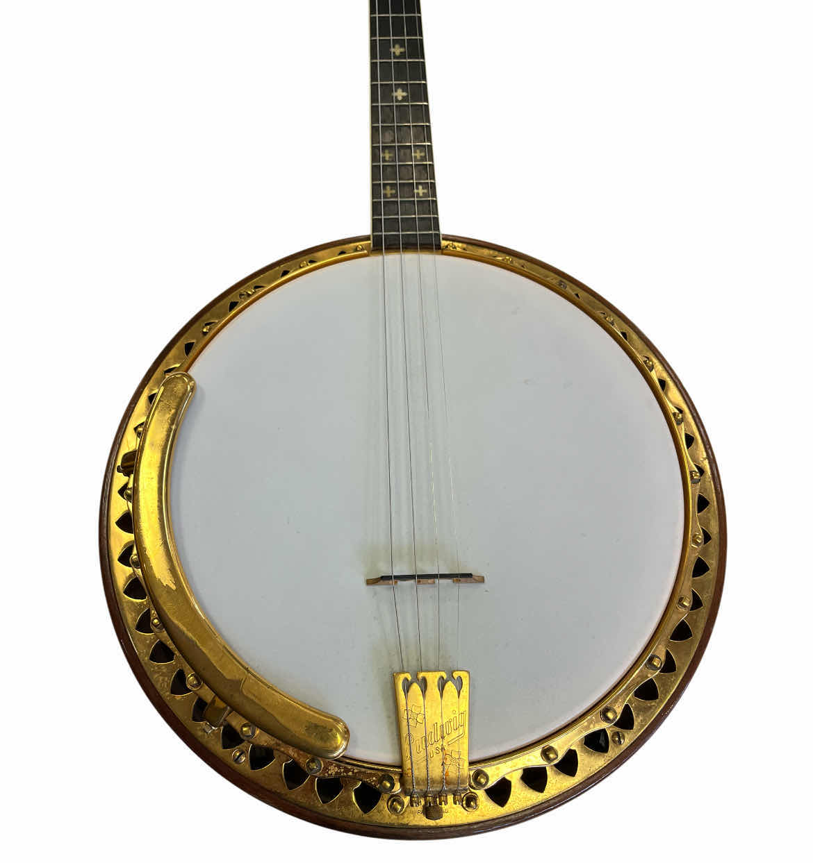 Photo 1 of LUDWIG CORT TENOR BANJO W ORIGINAL LEATHER HARD CASE