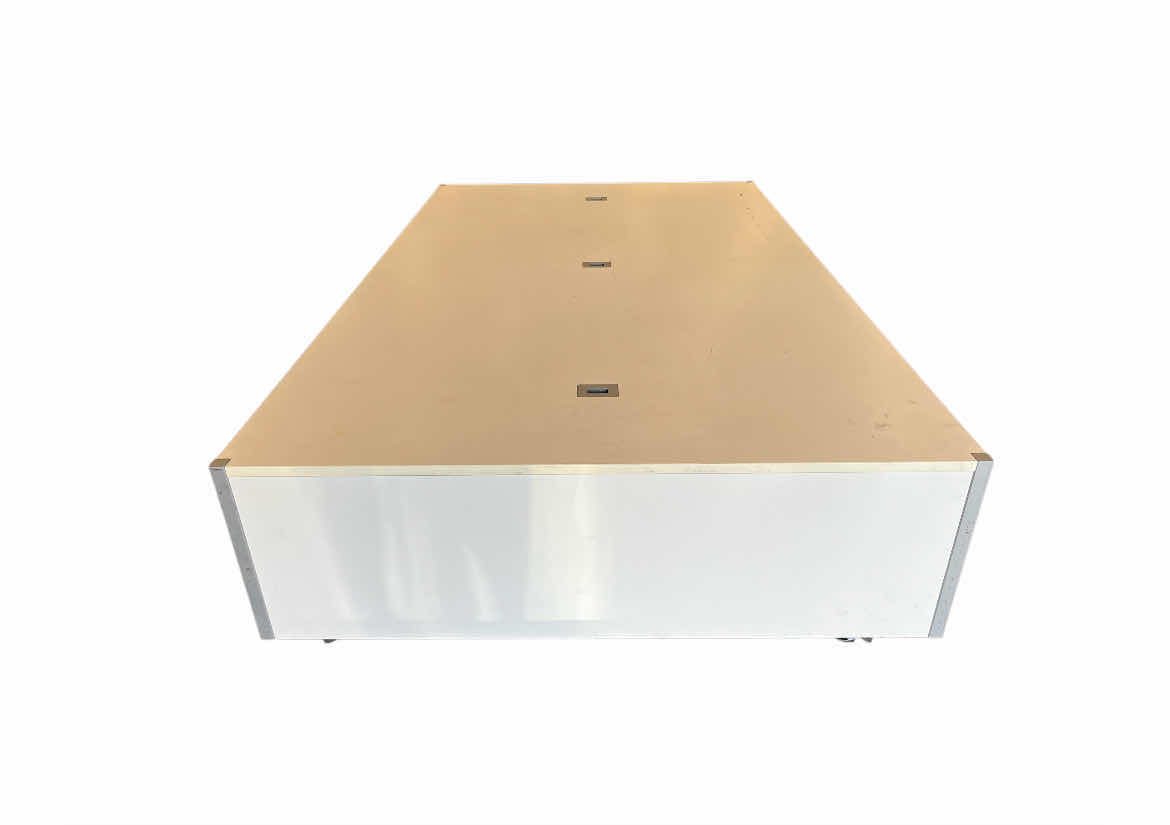 Photo 1 of COMMERCIAL RETAIL WHITE FINISH ROLLING MANNEQUIN STAGE PLATFORM 84” X 48” H18”