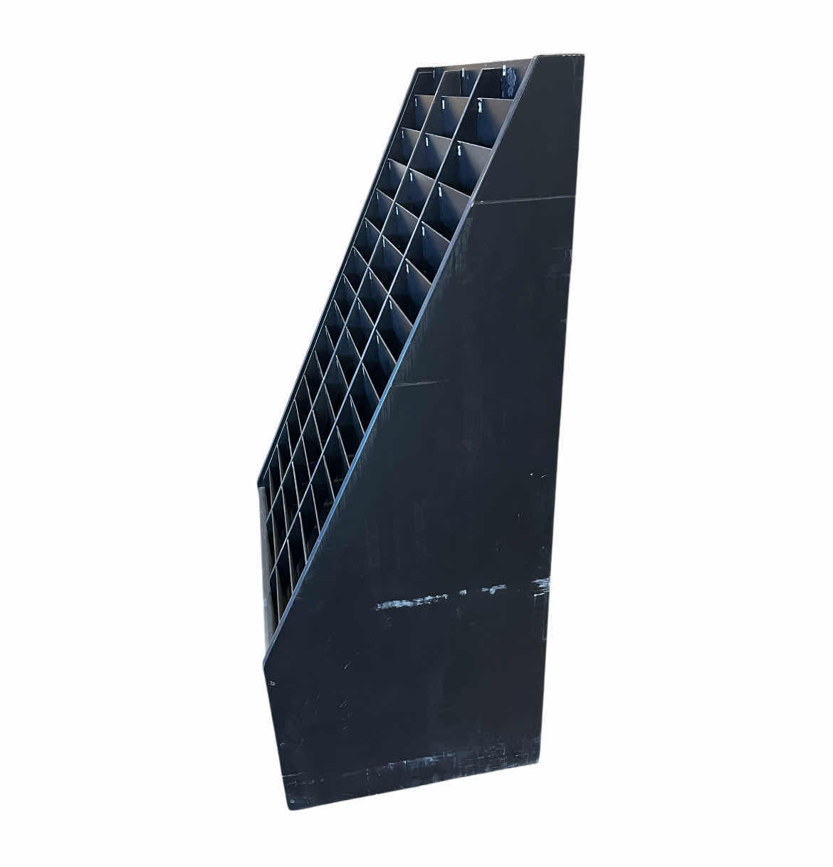 Photo 1 of HAL LEONARD BLACK FINISH RETAIL COMMERCIAL BOOK/ MAGAZINE ROLLING DISPLAY PLATFORM 32.25” X 23” H57”