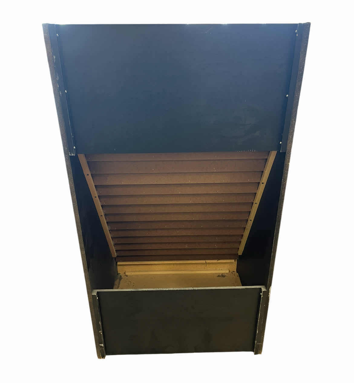 Photo 1 of HAL LEONARD BLACK FINISH RETAIL COMMERCIAL BOOK/ MAGAZINE ROLLING DISPLAY PLATFORM 32.25” X 23” H57”